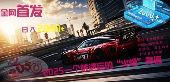 全网首发：2025一个被遗忘的“火爆”赛道轻松日入多张_码库网赚